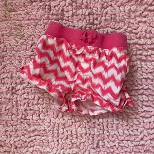 Children’s place pink/white short pants S